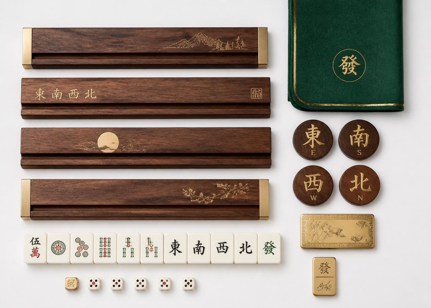 Artisanal mahjong accessories